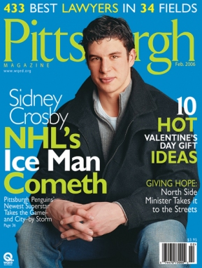  Sid on the cover of Pittsburgh Magazine - February 2006