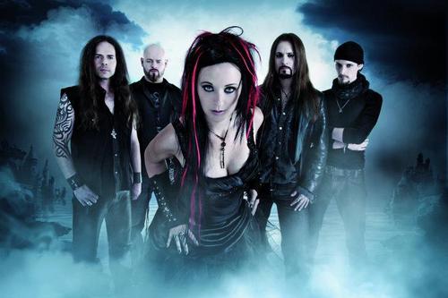  a promotional foto of Xandria from the jaar 2011