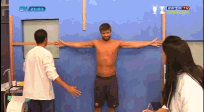  man and naked pique