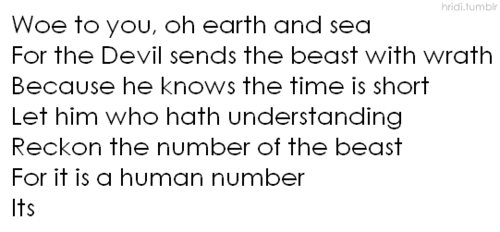  ☆ The Number of the Beast