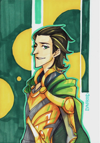  Drawn Loki Postcard