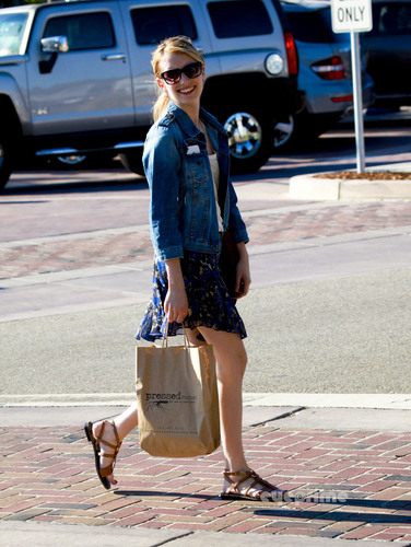  Emma Roberts spotted shopping in Malibu, October 2