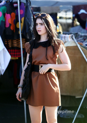  Lily Collins seen out shopping in West Hollywood, October 2