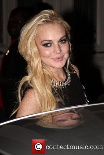  Lindsay Lohan. leaves Silencio club in the early hours of the morning