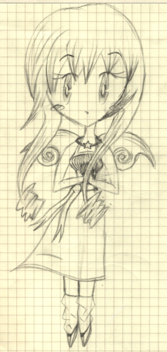  Cute Angel Chibi - Drawn sa pamamagitan ng Me <3