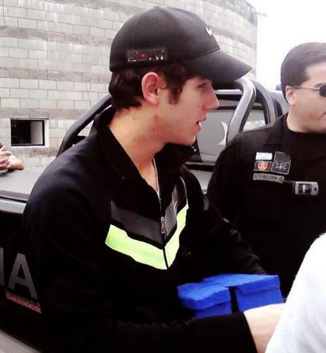  Nick Jonas going out of his Hotel in Argentina , TODAY 9/1/11