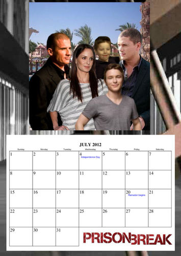  Prison Break - calendar 2012