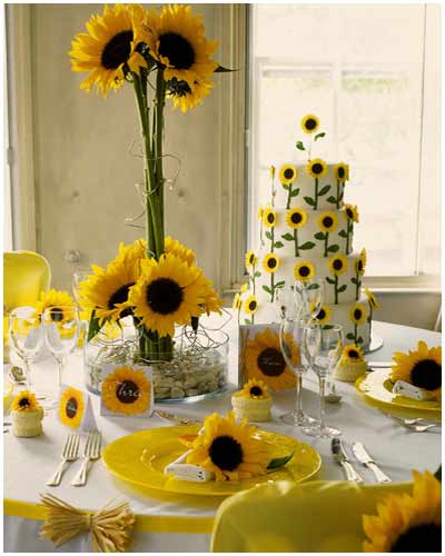  Sunflower Themed Wedding
