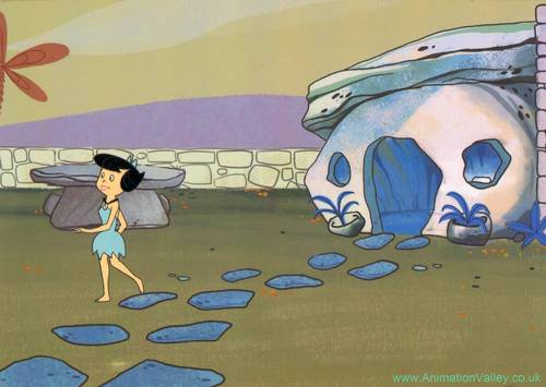  Betty Rubble Flintstones Production Cel