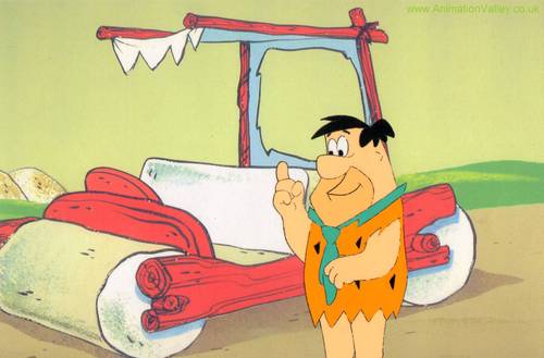 Fred Flintstone Production Cel
