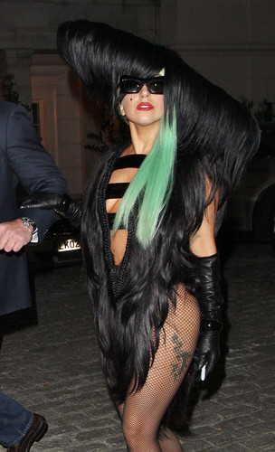 Gaga Leaving her hotel in London