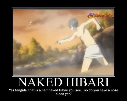 Half-naked Hibari