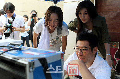  Jang Geun Suk on set