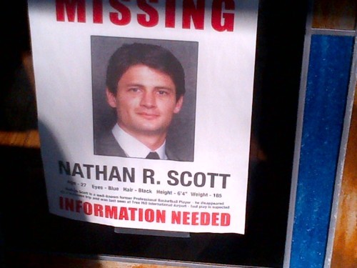  Nathan Scott missing!
