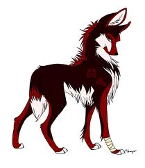 Red in her normal wolf form