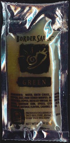 Taco Bell green Border Sauce 