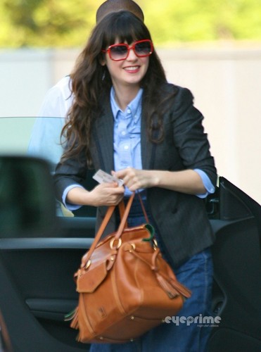  Zooey Deschanel is all smiles while out and about in Hollywood, Oct 7
