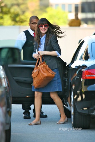  Zooey Deschanel is all smiles while out and about in Hollywood, Oct 7