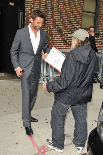  arrives at the Ed Sullivan theater in New York City