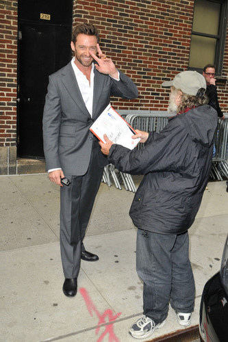  arrives at the Ed Sullivan theater in New York City