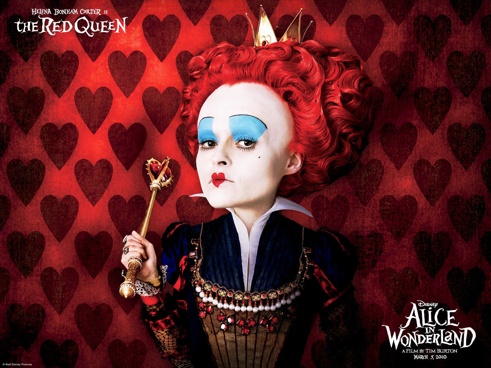 red queen - Alice in Wonderland (2010) Wallpaper (25862328) - Fanpop