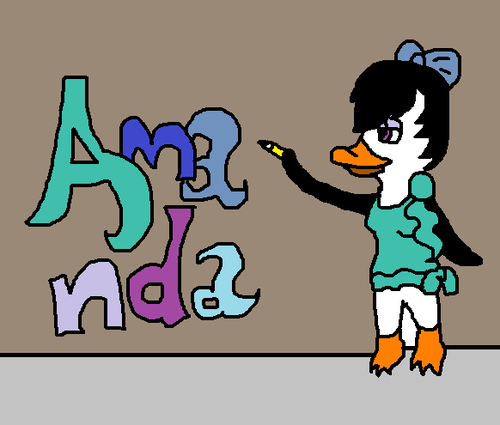  Amanda the penguin, auk