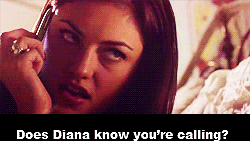 Does Diana know that te are calling?
