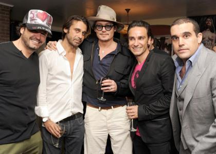  Johnny Depp's Artsy Night at château Marmont
