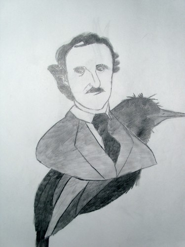  My drawing of Edgar Allan Poe