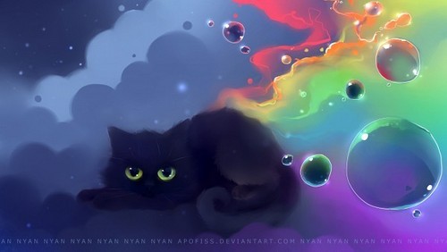  Nyan Cat achtergrond