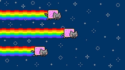  Nyan Cat achtergrond