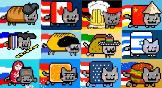 Nyan cats from Around the world