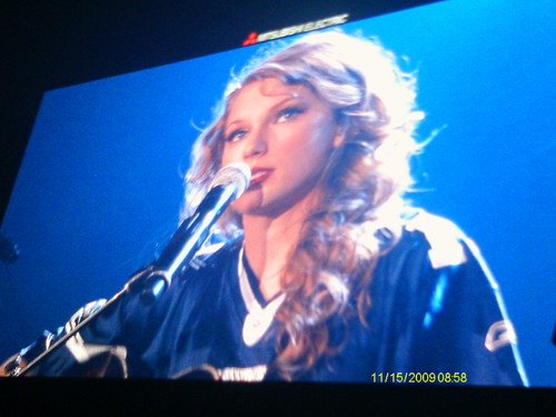  Taylor and her Cowboys jersey