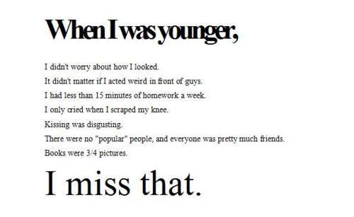 When I Was Younger.... I Miss That! 100% Real ♥