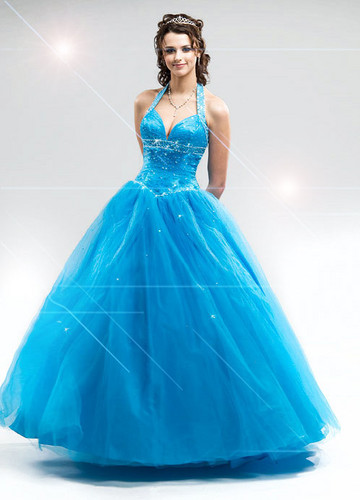  blue prom dress