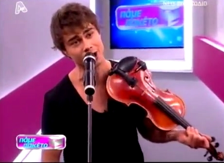 Alex on the Greek tv show "Pame Paketo" <333
