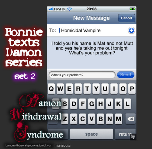  Bonnie texts Damon series (set 2)