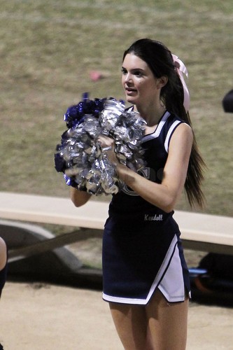 Kendall and Kylie Jenner cheerlead at their High School