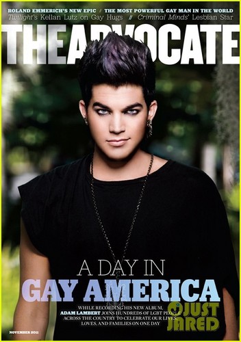  Adam Lambert Covers 'The Advocate' November 2011
