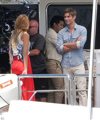 Chace - Gossip Girl - Behind the Scene, Long Beach CA - August 03, 2011 