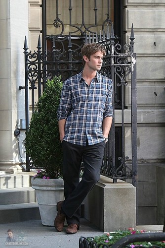  Chace - Gossip Girl - Behind the Scenes, Upper East Side - July 13, 2011