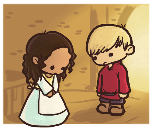  Chibi: Arthur and Guinevere - Angsty Angsty