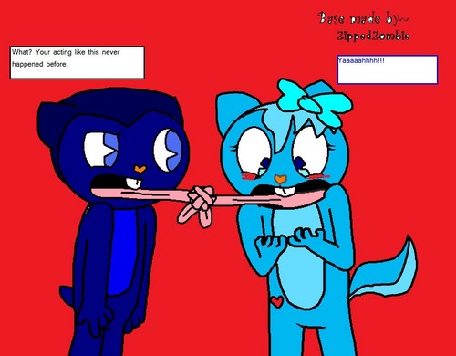 Happy tree friends! Skipper and Lilly XD