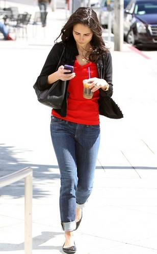  Jordana - Jordana gets some ice coffee in Los Angeles, Feb 26, 2011