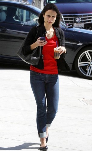  Jordana - Jordana gets some ice coffee in Los Angeles, Feb 26, 2011