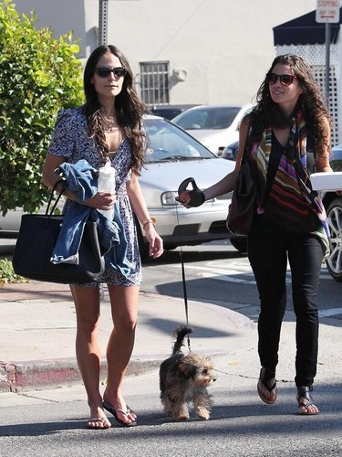  Jordana - with a friend at La Conversation in West Hollywood - Jan 28, 2011