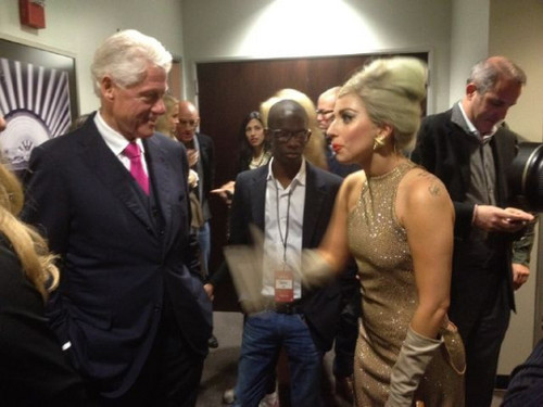  Lady Gaga @ Clinton Foundation концерт