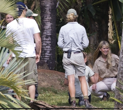  Leo and Tobey maguire at an Australian Zoo