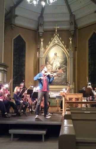  Pics from Alex's rehearsal before the concerto in Tromsø’s Cathedral, 19/10/11 ;)