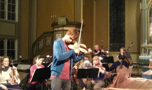  Pics from Alex's rehearsal before the tamasha in Tromsø’s Cathedral, 19/10/11 ;)